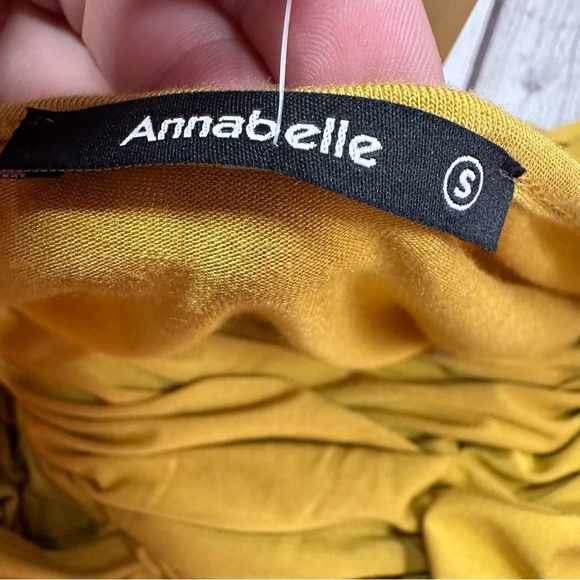 NWT Annabelle boutique light weight knit Mustard duster cardigan w/ pockets S - Picture 7 of 9